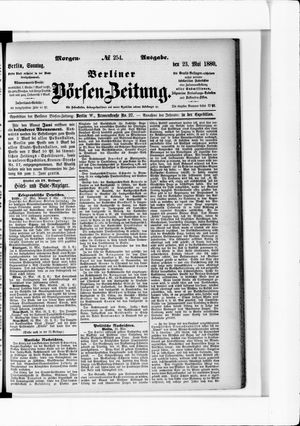 Berliner Börsen-Zeitung on May 23, 1880