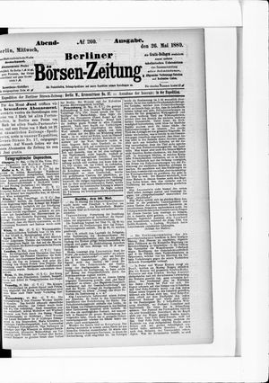 Berliner Börsen-Zeitung vom 26.05.1880