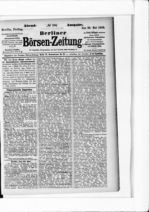Berliner Börsen-Zeitung vom 28.05.1880