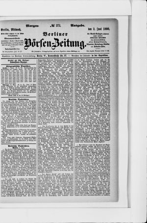 Berliner Börsen-Zeitung on Jun 2, 1880