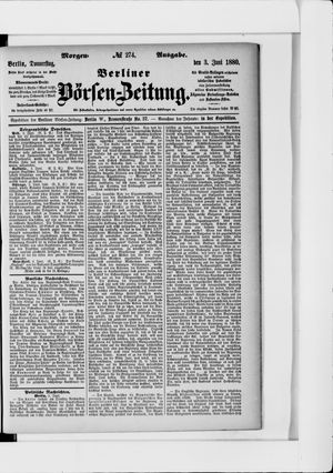 Berliner Börsen-Zeitung vom 03.06.1880