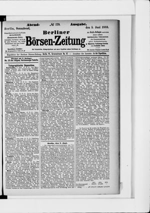 Berliner Börsen-Zeitung vom 05.06.1880