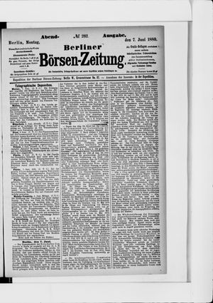 Berliner Börsen-Zeitung vom 07.06.1880