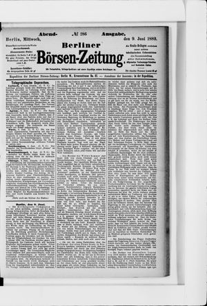 Berliner Börsen-Zeitung vom 09.06.1880