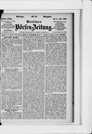 Berliner Börsen-Zeitung vom 11.06.1880