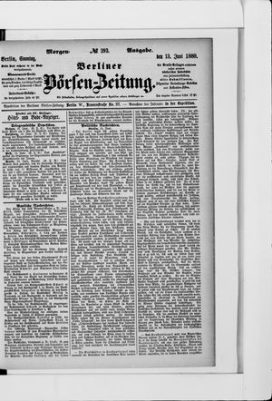 Berliner Börsen-Zeitung vom 13.06.1880