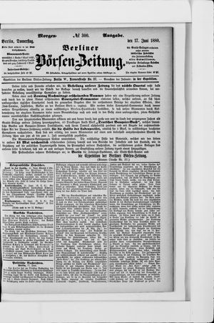Berliner Börsen-Zeitung vom 17.06.1880