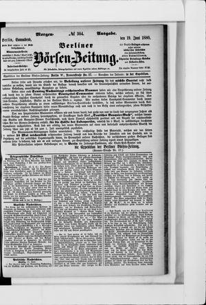 Berliner Börsen-Zeitung vom 19.06.1880