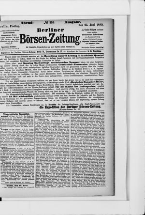 Berliner Börsen-Zeitung vom 25.06.1880
