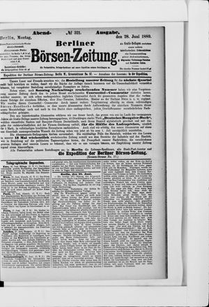 Berliner Börsen-Zeitung vom 28.06.1880