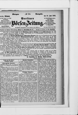 Berliner Börsen-Zeitung vom 30.06.1880