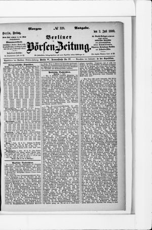 Berliner Börsen-Zeitung vom 02.07.1880
