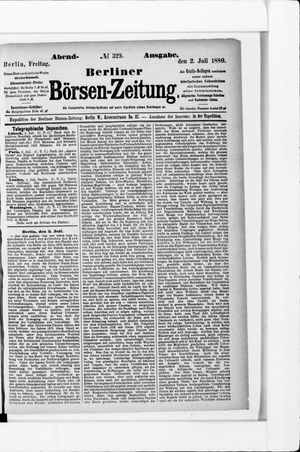 Berliner Börsen-Zeitung vom 02.07.1880
