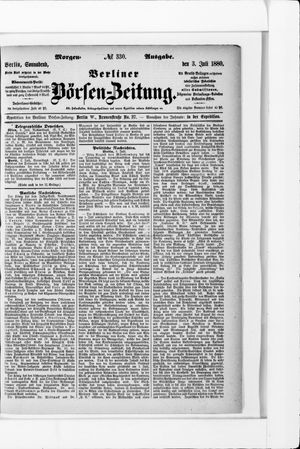 Berliner Börsen-Zeitung on Jul 3, 1880