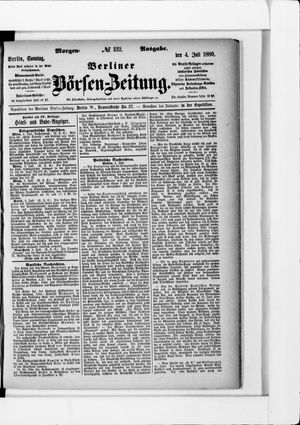 Berliner Börsen-Zeitung vom 04.07.1880