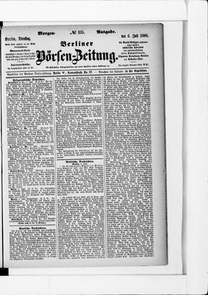 Berliner Börsen-Zeitung vom 06.07.1880