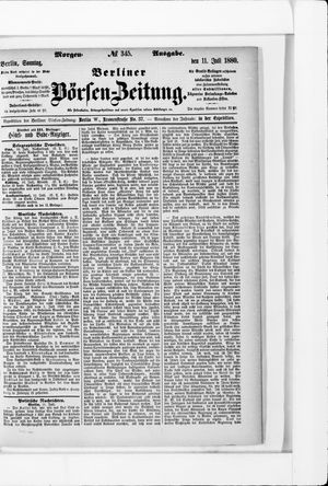 Berliner Börsen-Zeitung vom 11.07.1880