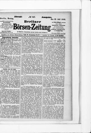 Berliner Börsen-Zeitung vom 12.07.1880