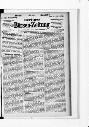 Berliner Börsen-Zeitung vom 15.07.1880