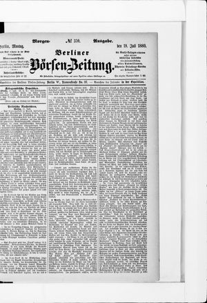 Berliner Börsen-Zeitung vom 19.07.1880