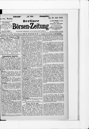 Berliner Börsen-Zeitung vom 19.07.1880