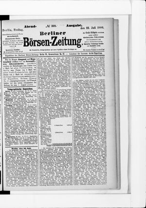Berliner Börsen-Zeitung vom 23.07.1880