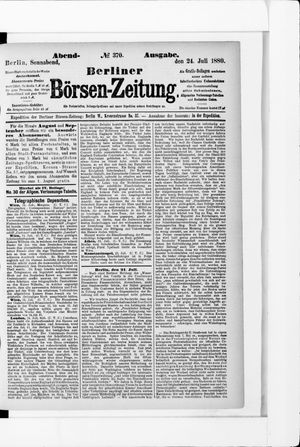 Berliner Börsen-Zeitung vom 24.07.1880