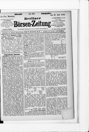 Berliner Börsen-Zeitung on Jul 27, 1880