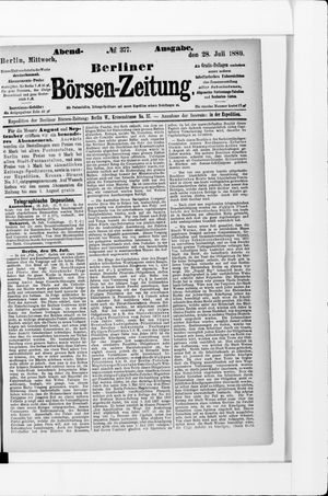 Berliner Börsen-Zeitung vom 28.07.1880
