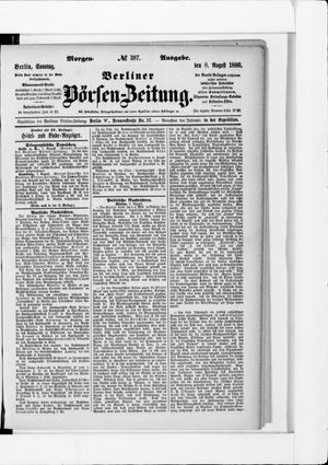 Berliner Börsen-Zeitung vom 08.08.1880