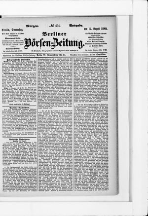 Berliner Börsen-Zeitung on Aug 12, 1880