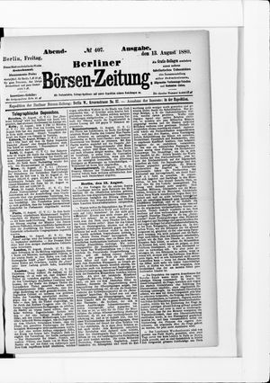Berliner Börsen-Zeitung vom 13.08.1880
