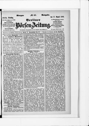 Berliner Börsen-Zeitung vom 17.08.1880