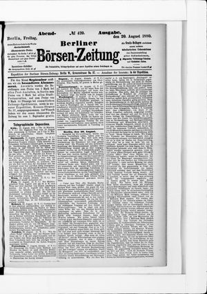 Berliner Börsen-Zeitung vom 20.08.1880