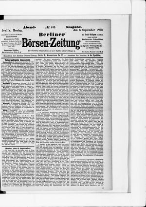 Berliner Börsen-Zeitung on Sep 6, 1880