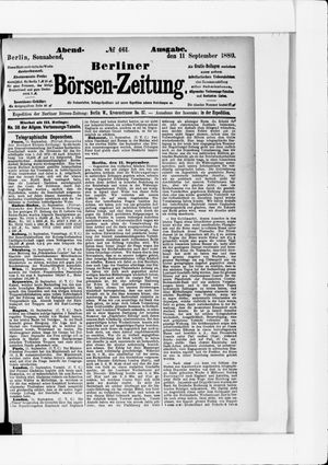 Berliner Börsen-Zeitung vom 11.09.1880