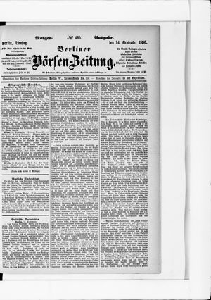 Berliner Börsen-Zeitung vom 14.09.1880