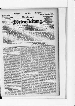 Berliner Börsen-Zeitung on Sep 24, 1880