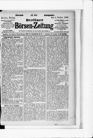 Berliner Börsen-Zeitung vom 04.10.1880