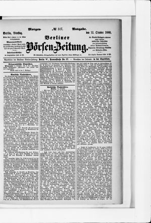 Berliner Börsen-Zeitung vom 12.10.1880