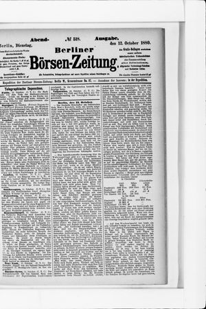 Berliner Börsen-Zeitung on Oct 12, 1880