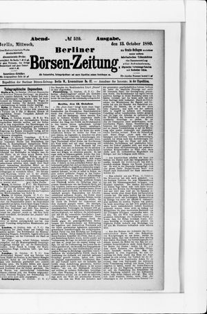 Berliner Börsen-Zeitung vom 13.10.1880