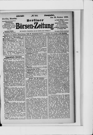 Berliner Börsen-Zeitung on Oct 26, 1880