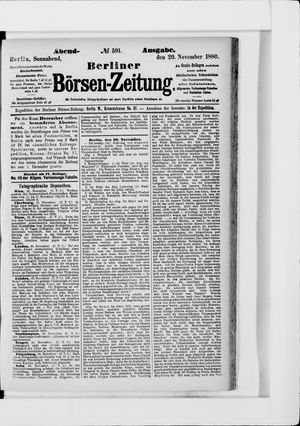 Berliner Börsen-Zeitung vom 20.11.1880