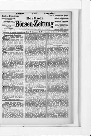 Berliner Börsen-Zeitung vom 02.12.1880