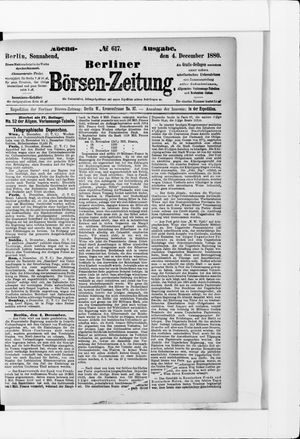 Berliner Börsen-Zeitung vom 04.12.1880