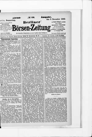 Berliner Börsen-Zeitung on Dec 9, 1880