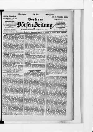 Berliner Börsen-Zeitung vom 11.12.1880