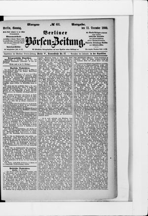 Berliner Börsen-Zeitung vom 12.12.1880