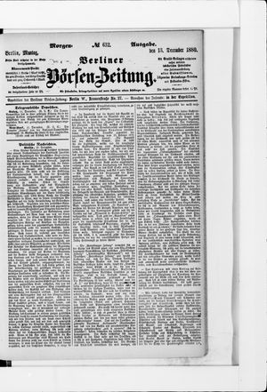 Berliner Börsen-Zeitung on Dec 13, 1880